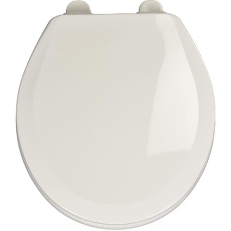 Implementos Round Wood with Safety Close White Mansfield Premium Toilet Seat IM2683703
